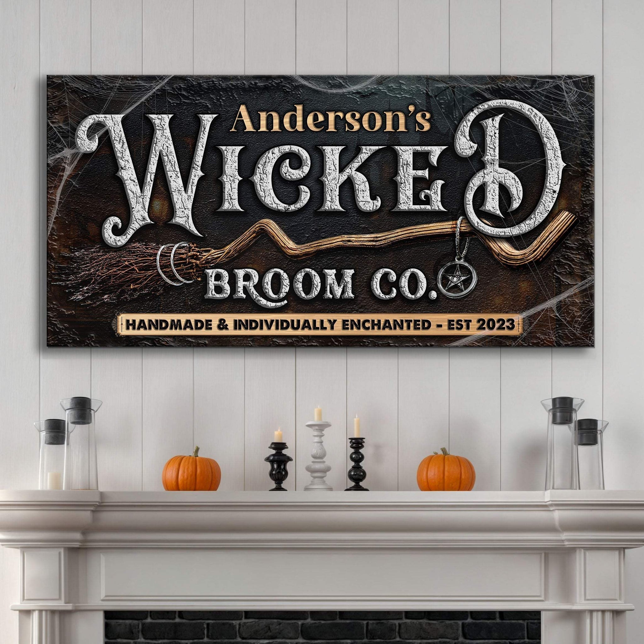 Personalized Wicked Halloween Sign II - Tailored Canvases - Flyclothing LLC