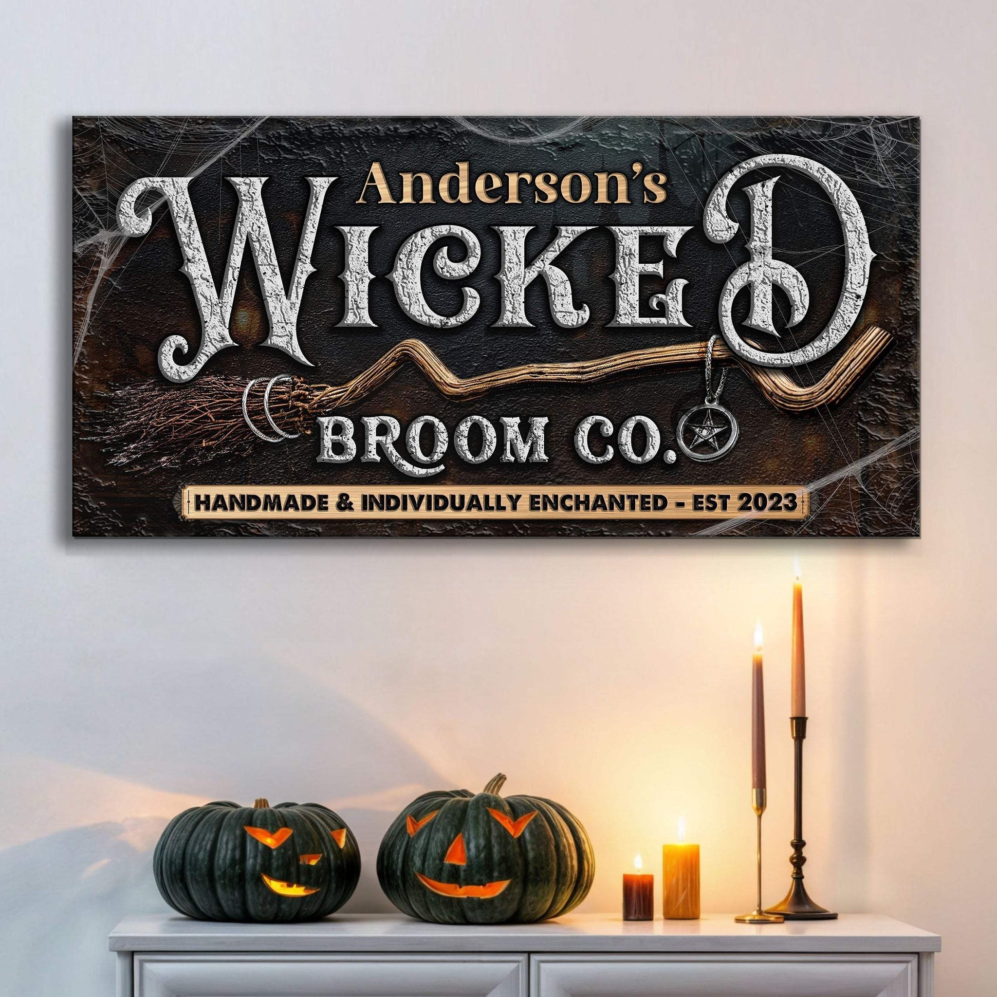 Personalized Wicked Halloween Sign II - Tailored Canvases - Flyclothing LLC