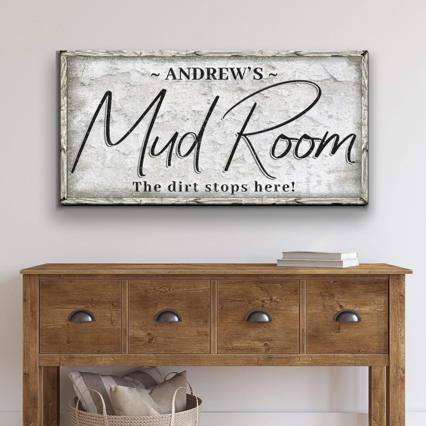 Personalized Mud Room Sign II - Tailored Canvases - Flyclothing LLC