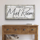 Personalized Mud Room Sign II - Tailored Canvases - Flyclothing LLC