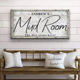 Personalized Mud Room Sign II - Tailored Canvases - Flyclothing LLC