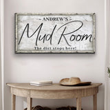 Personalized Mud Room Sign II - Tailored Canvases - Flyclothing LLC