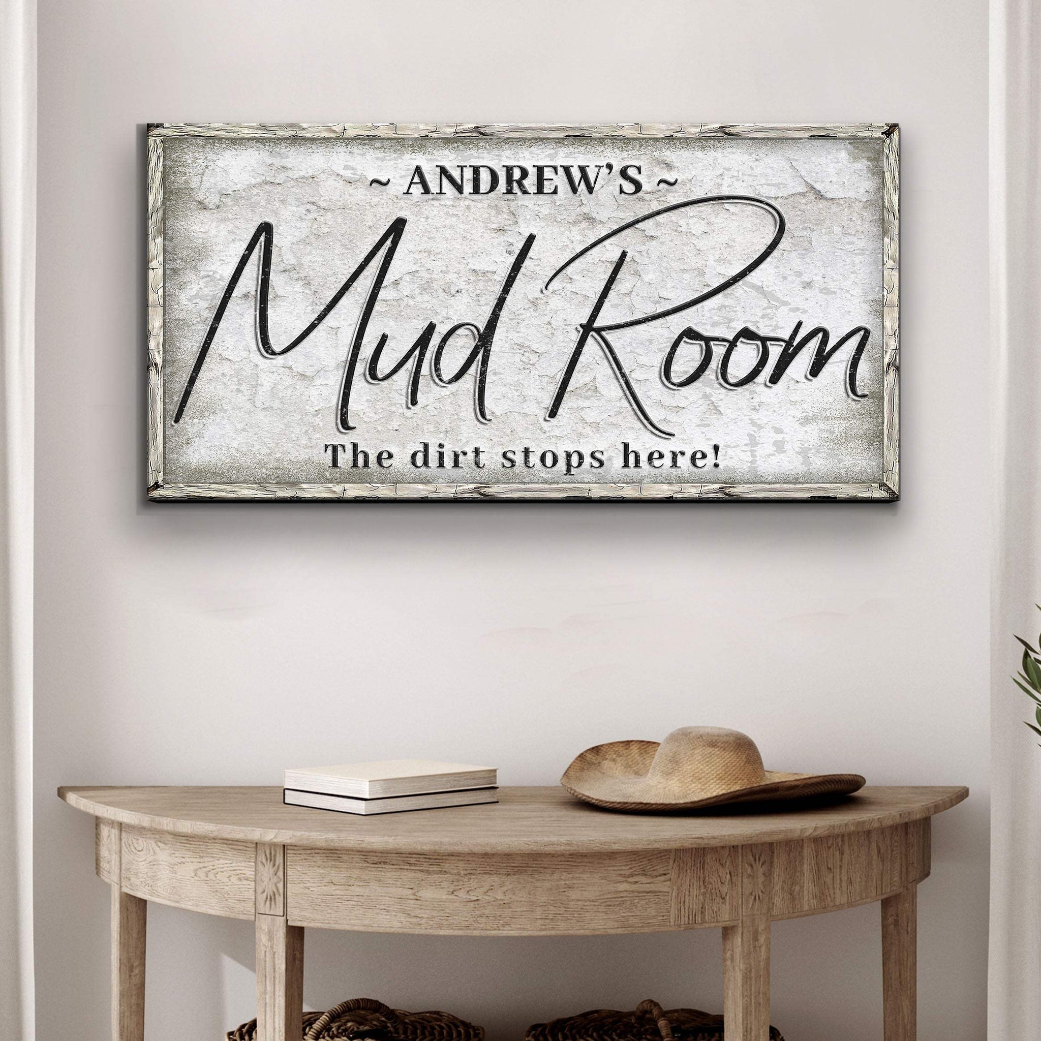 Personalized Mud Room Sign II - Tailored Canvases - Flyclothing LLC
