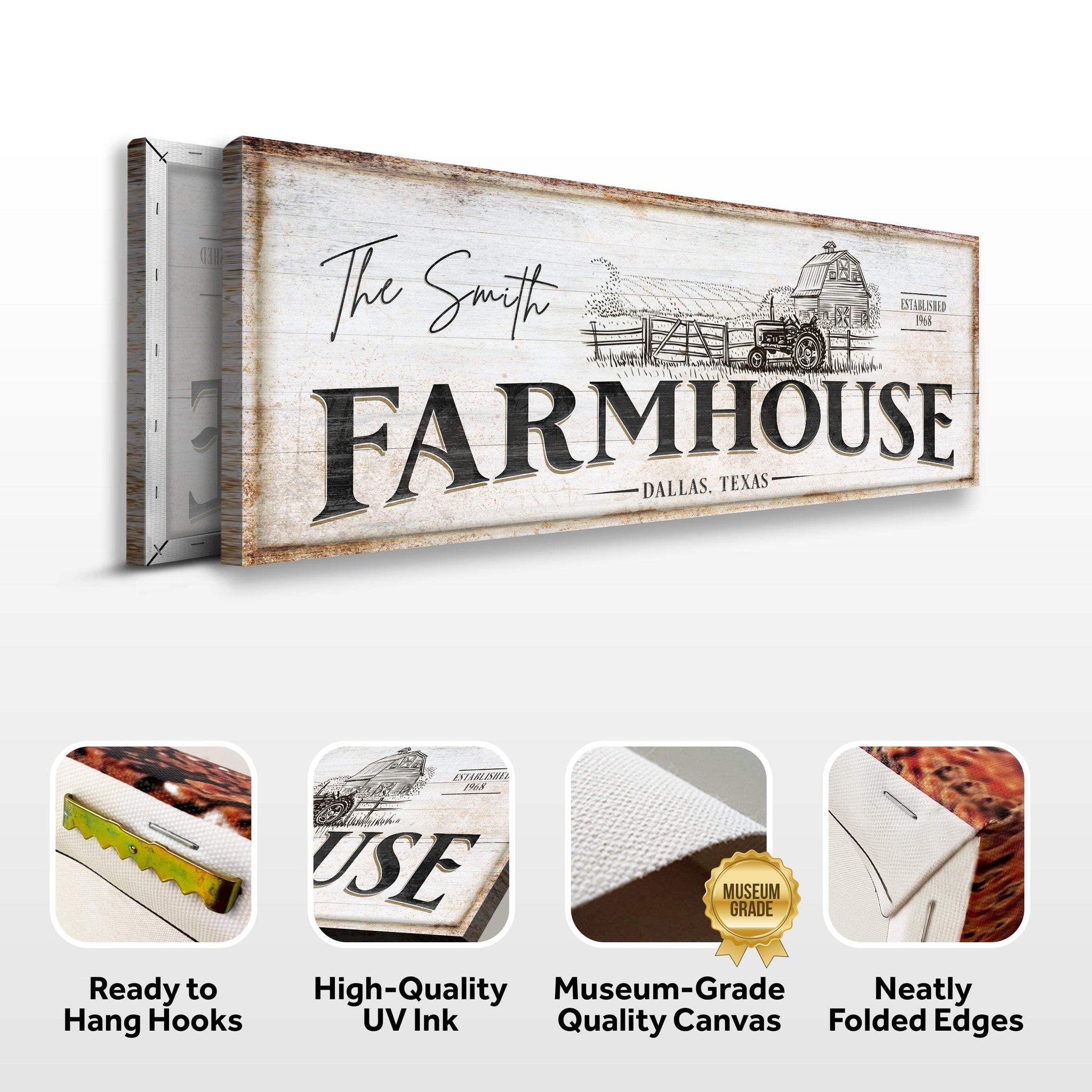 Rustic Farmhouse Sign III - Tailored Canvases - Flyclothing LLC