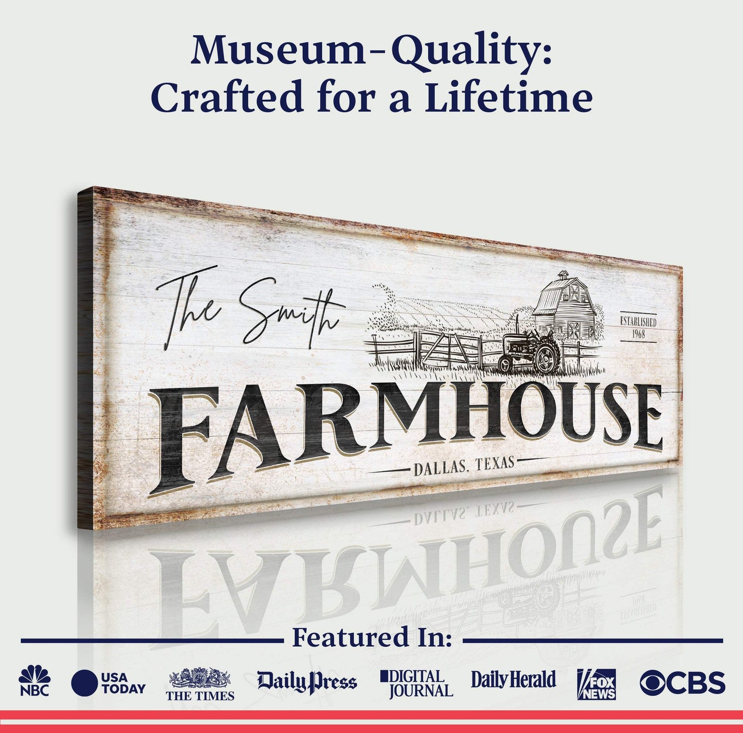 Rustic Farmhouse Sign III - Tailored Canvases - Flyclothing LLC