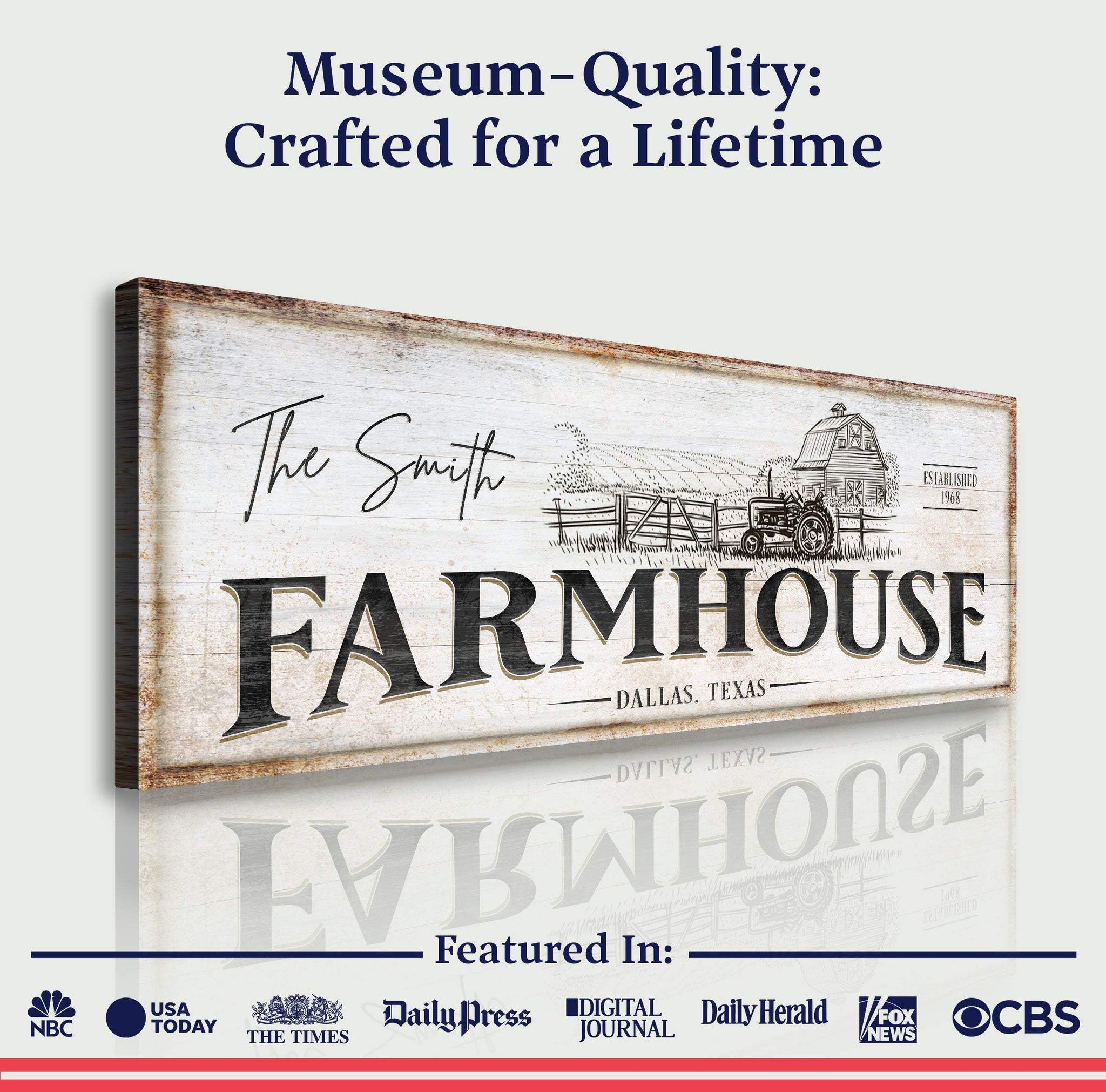 Rustic Farmhouse Sign III - Tailored Canvases - Flyclothing LLC
