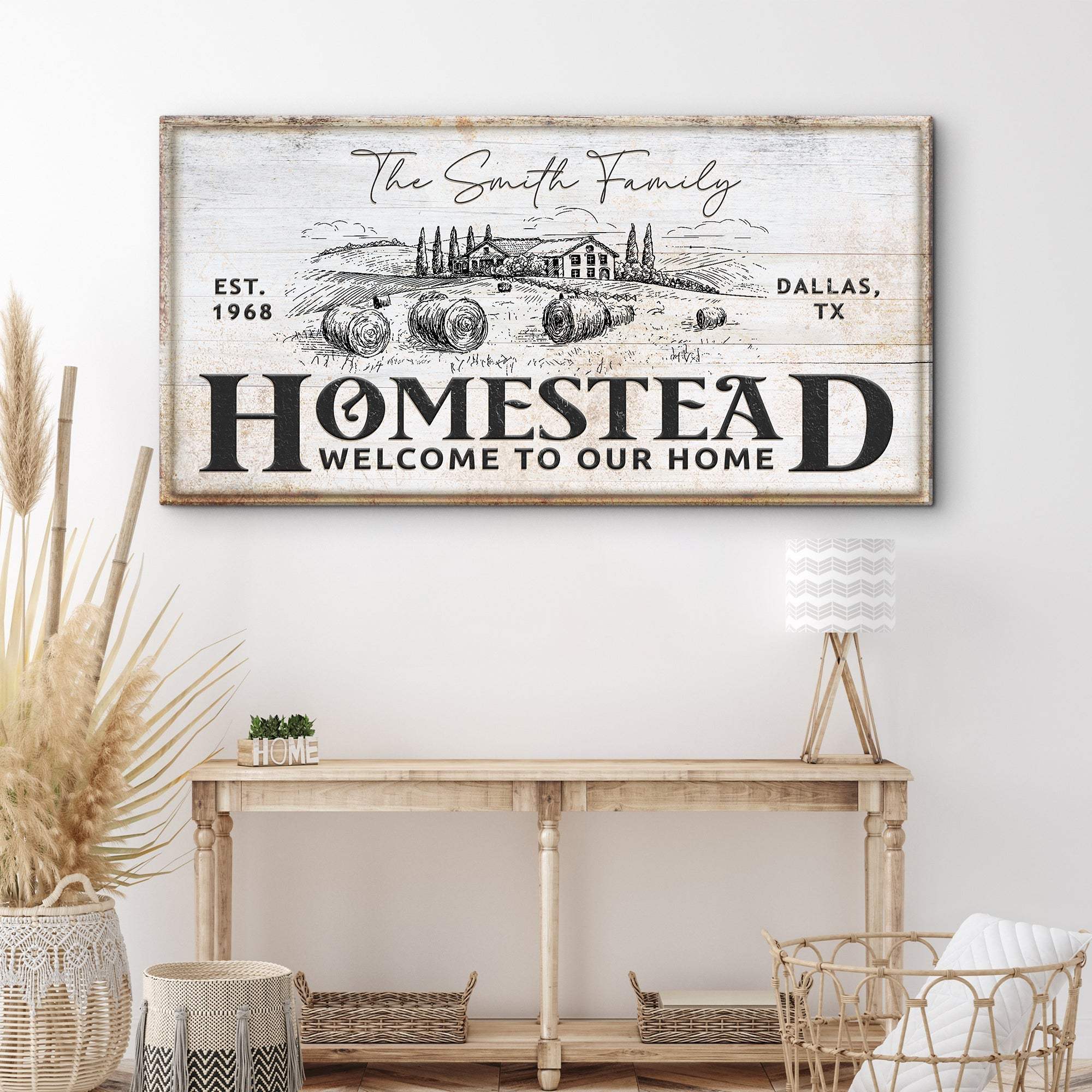 Vintage Homestead Sign IV - Tailored Canvases - Flyclothing LLC