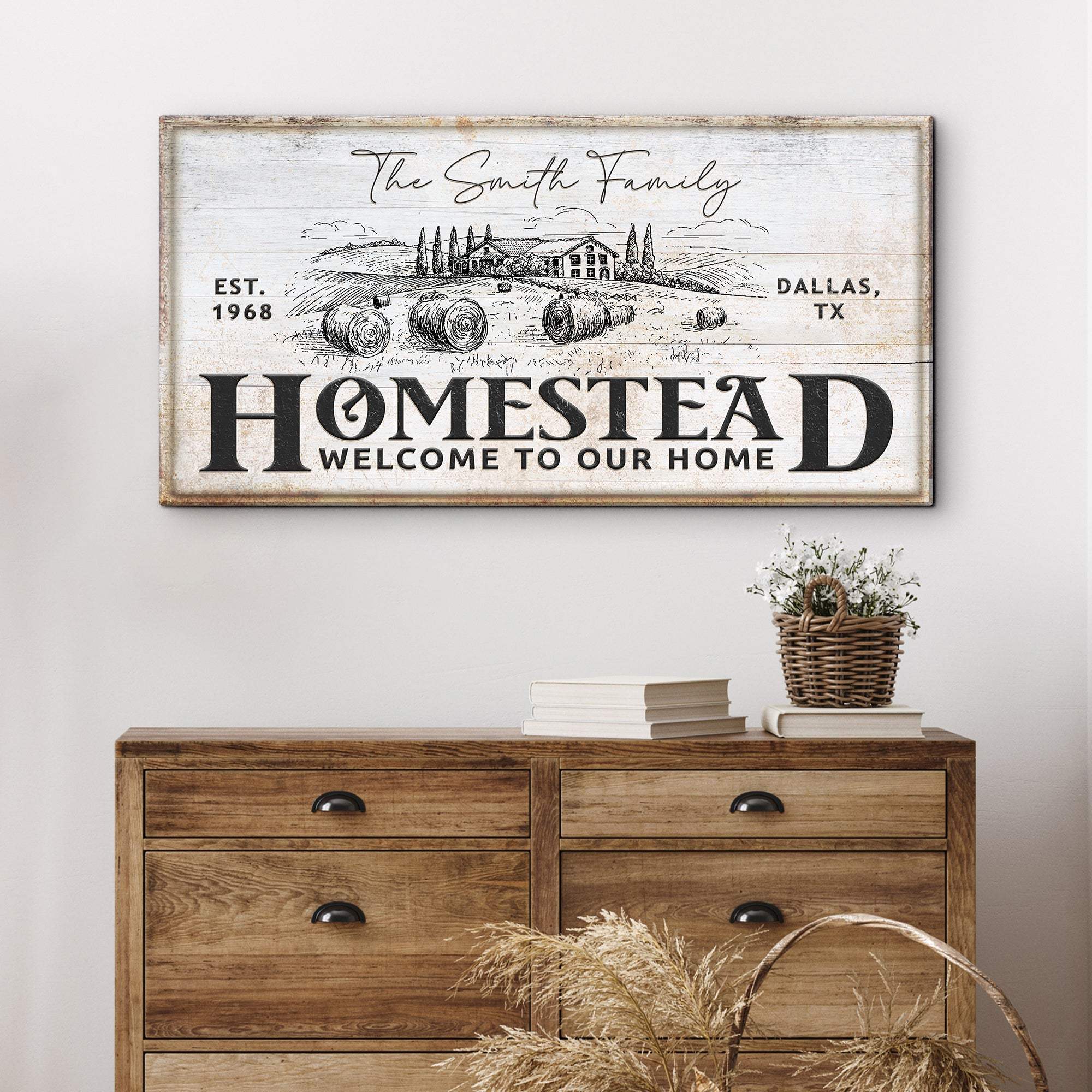 Vintage Homestead Sign IV - Tailored Canvases - Flyclothing LLC