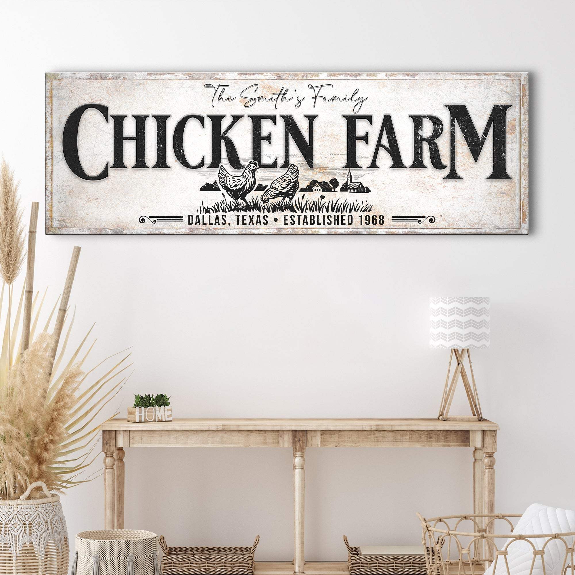 Chicken Family Farm Sign - Tailored Canvases - Flyclothing LLC