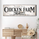 Chicken Family Farm Sign - Tailored Canvases - Flyclothing LLC