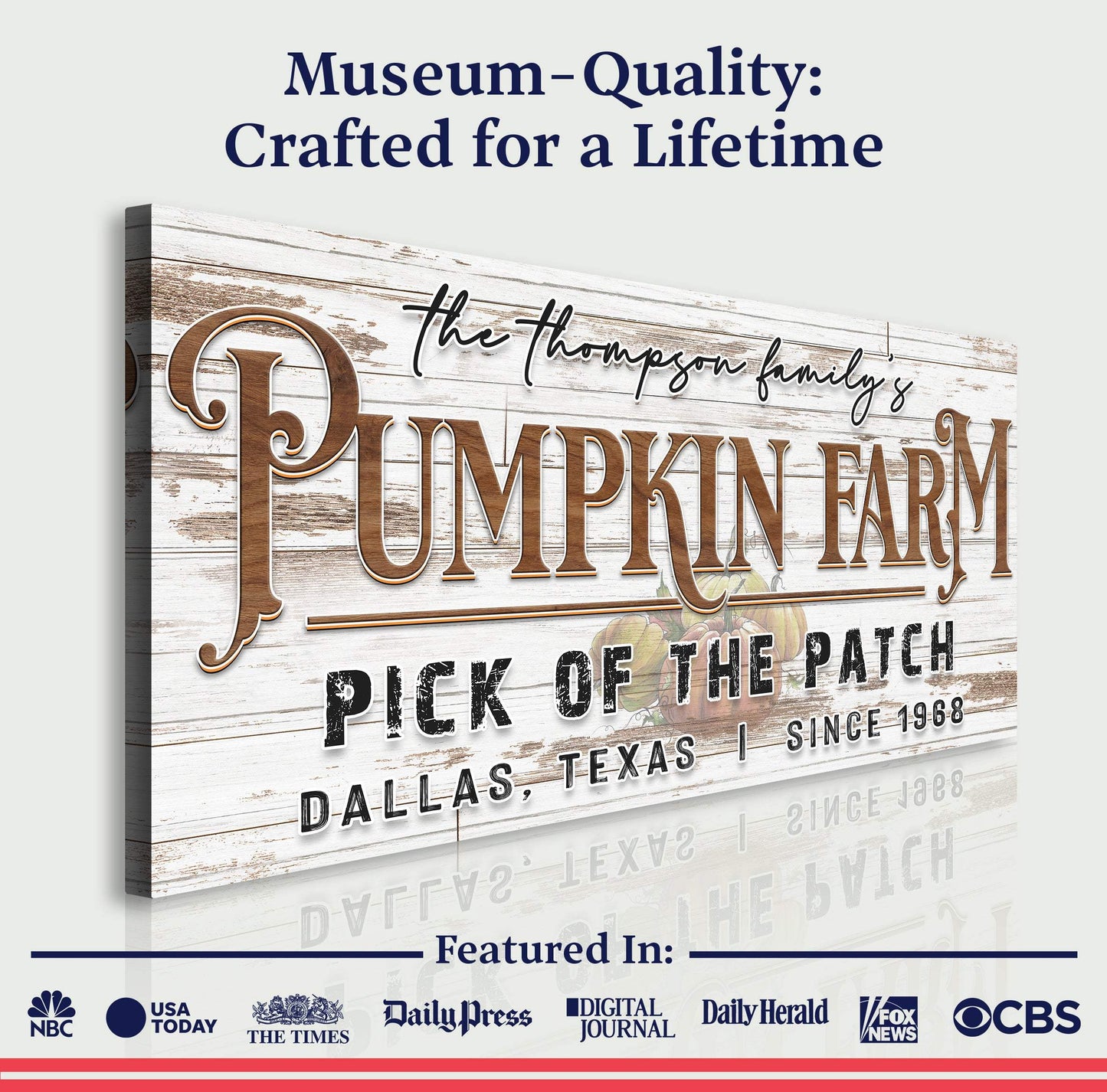 Pick Of The Patch Pumpkin Farm Sign II - Tailored Canvases - Flyclothing LLC