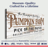 Pick Of The Patch Pumpkin Farm Sign II - Tailored Canvases - Flyclothing LLC