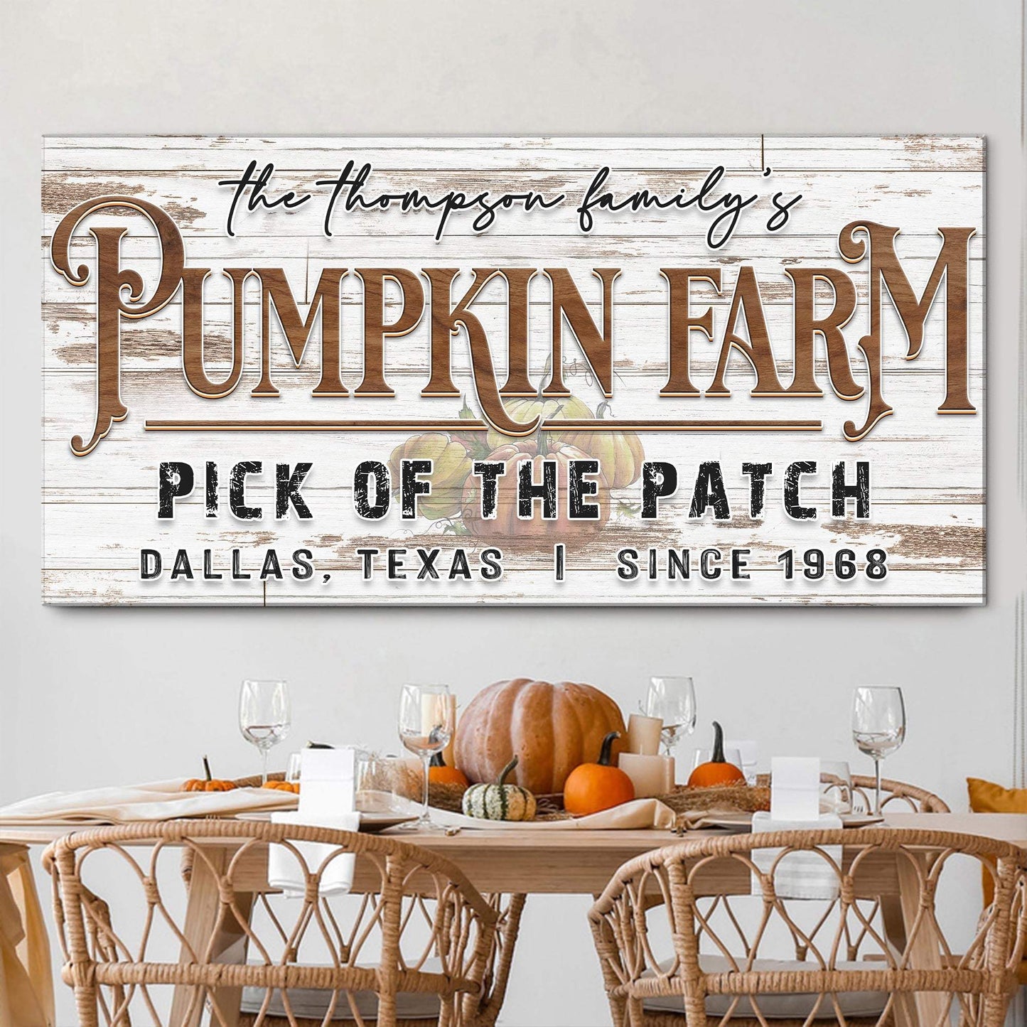 Pick Of The Patch Pumpkin Farm Sign II - Tailored Canvases - Flyclothing LLC
