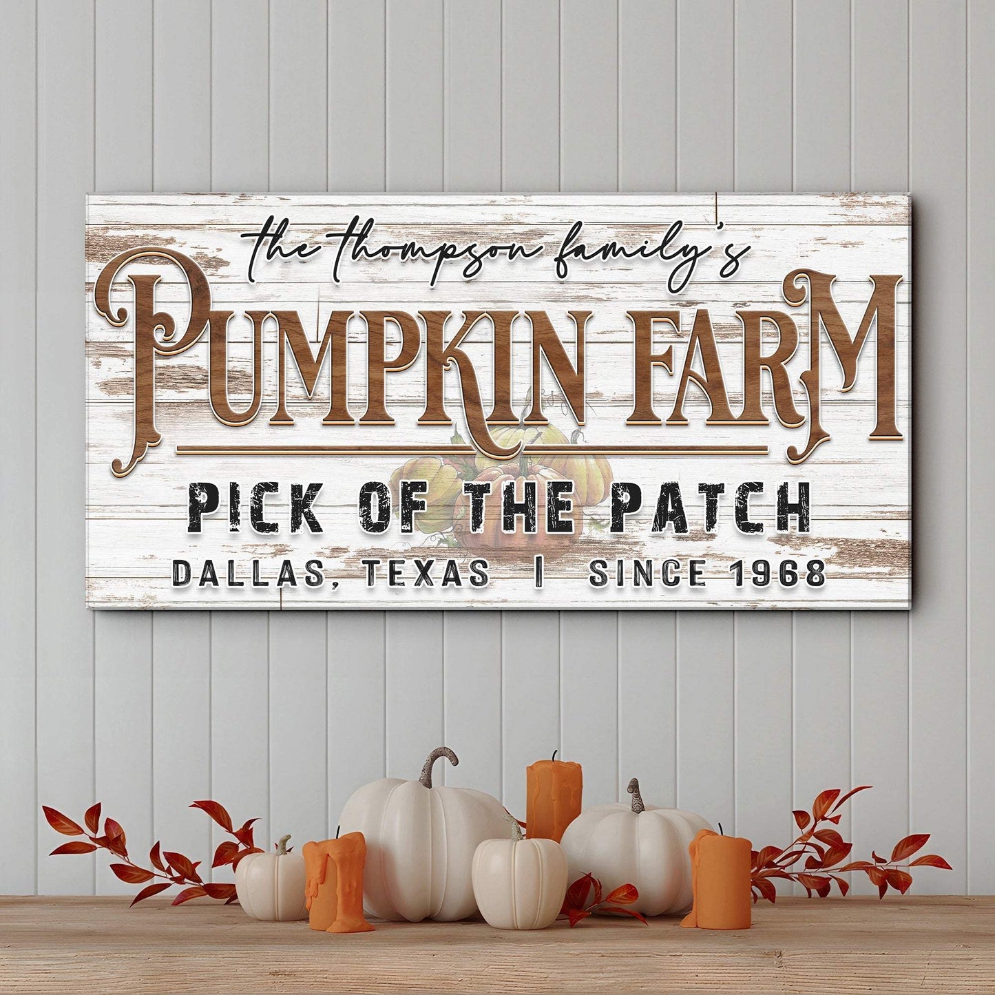 Pick Of The Patch Pumpkin Farm Sign II - Tailored Canvases - Flyclothing LLC