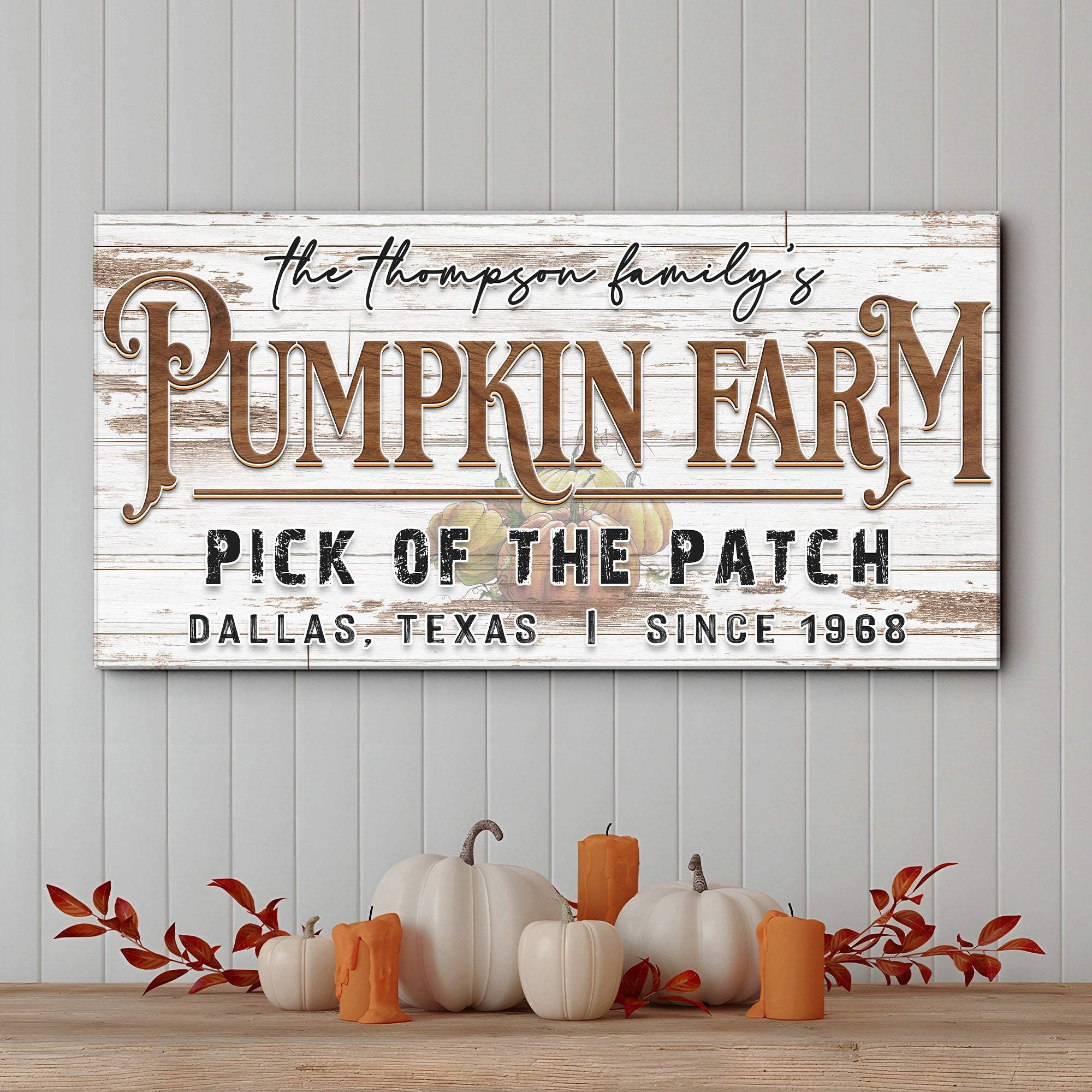 Pick Of The Patch Pumpkin Farm Sign II - Tailored Canvases - Flyclothing LLC
