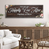Personalized Happily Ever After Couple Sign - Tailored Canvases - Flyclothing LLC