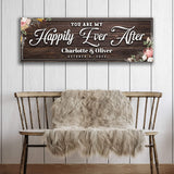 Personalized Happily Ever After Couple Sign - Tailored Canvases - Flyclothing LLC