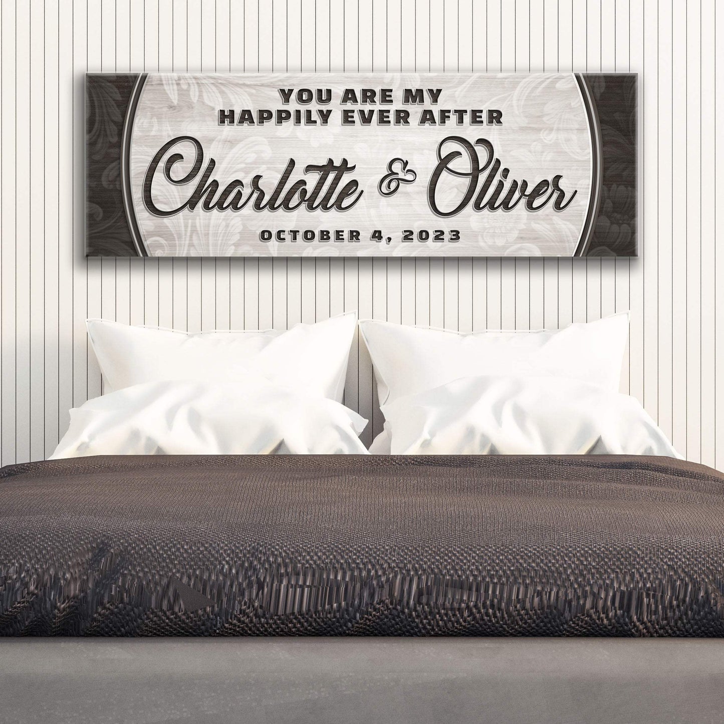 Personalized Happily Ever After Couple Sign III - Tailored Canvases - Flyclothing LLC