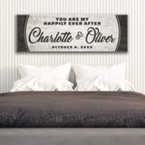 Personalized Happily Ever After Couple Sign III - Tailored Canvases - Flyclothing LLC