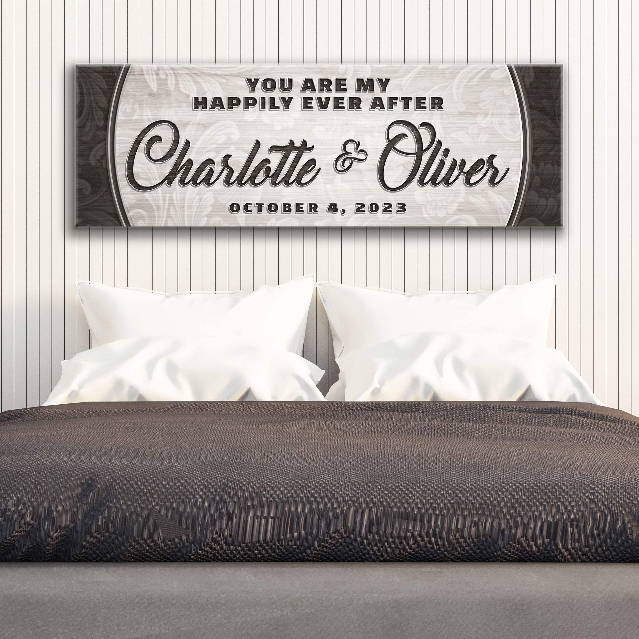 Personalized Happily Ever After Couple Sign III - Tailored Canvases - Flyclothing LLC