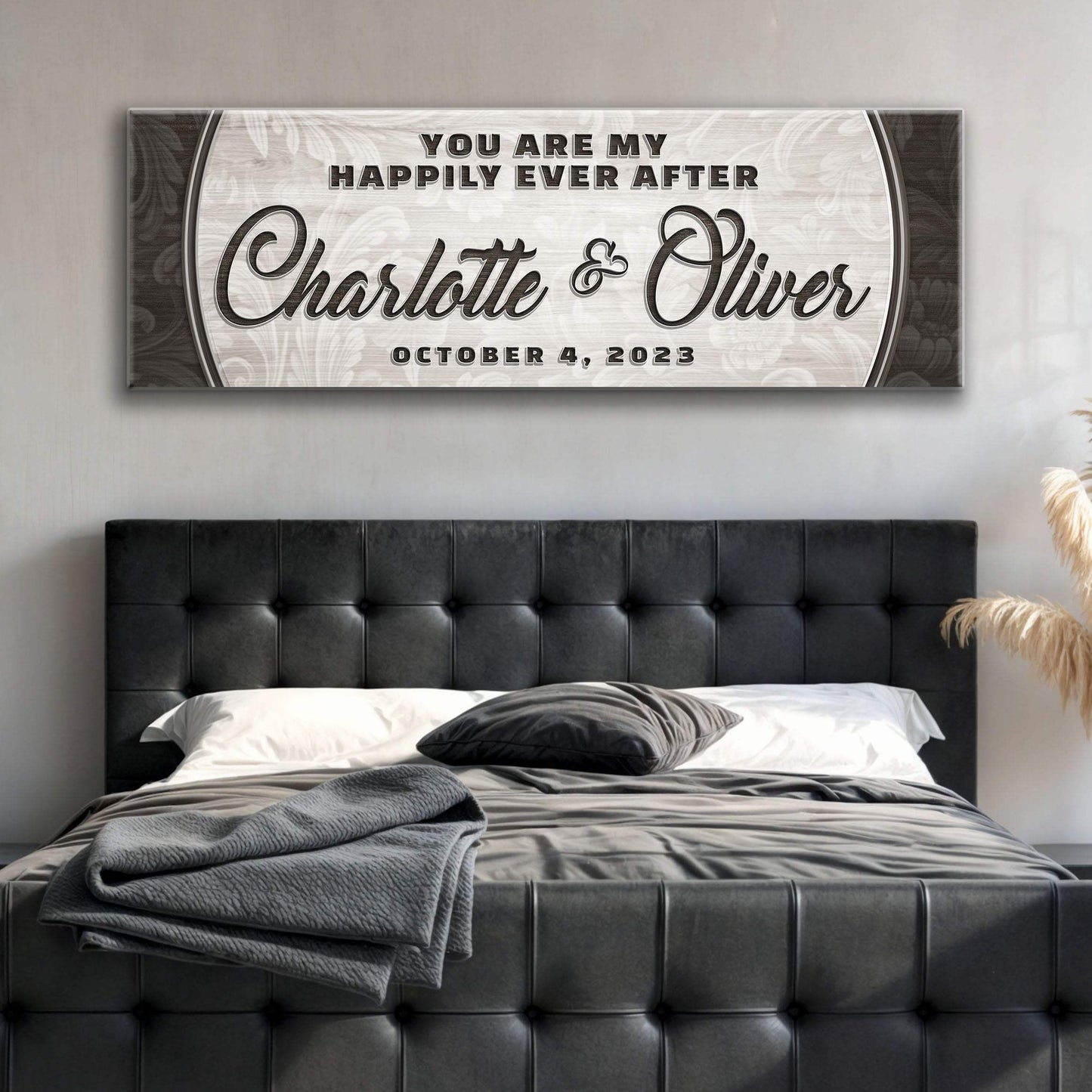 Personalized Happily Ever After Couple Sign III - Tailored Canvases - Flyclothing LLC