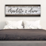 Personalized Happily Ever After Couple Sign II - Tailored Canvases - Flyclothing LLC