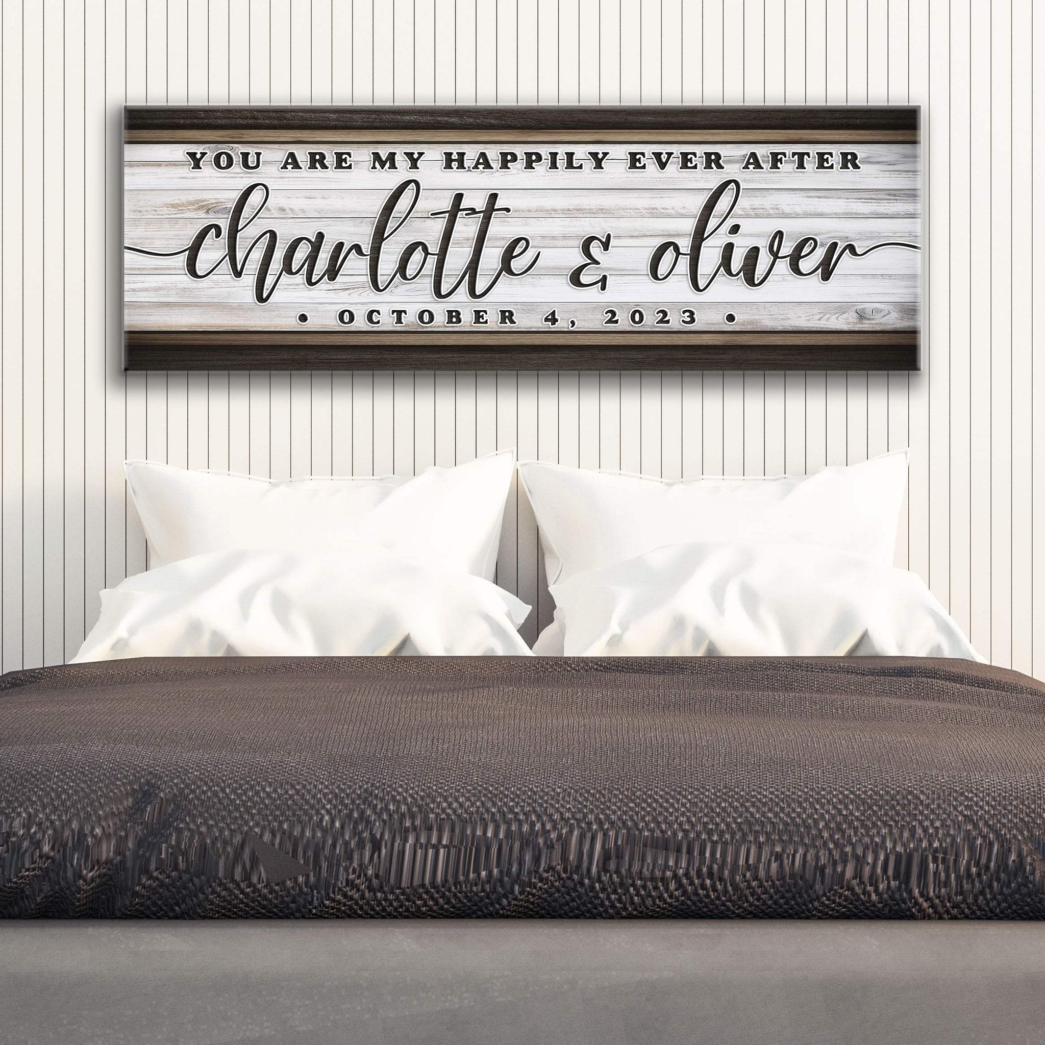 Personalized Happily Ever After Couple Sign II - Tailored Canvases - Flyclothing LLC