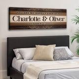 Personalized Happily Ever After Couple Sign IV - Tailored Canvases - Flyclothing LLC