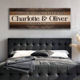 Personalized Happily Ever After Couple Sign IV - Tailored Canvases - Flyclothing LLC