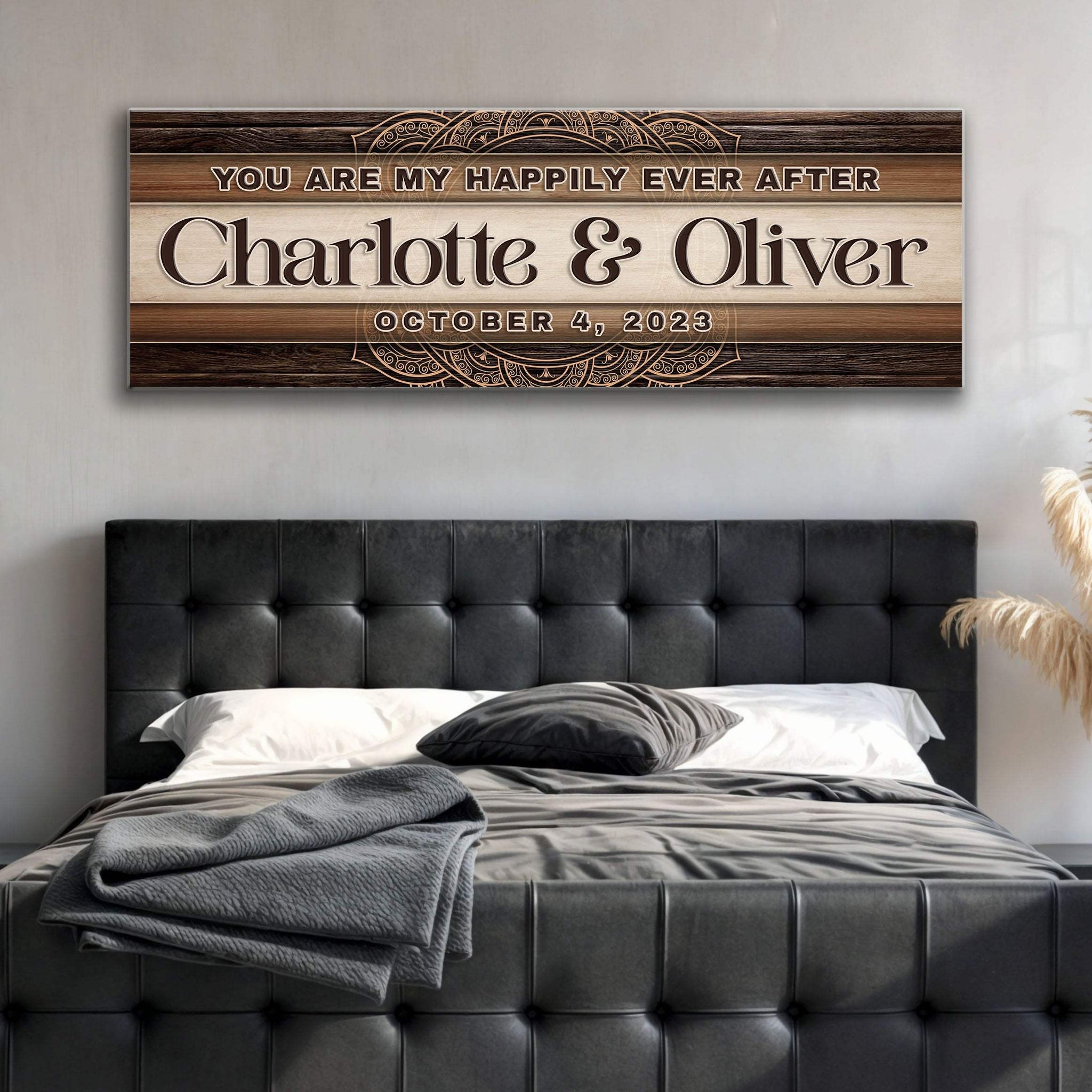 Personalized Happily Ever After Couple Sign IV - Tailored Canvases - Flyclothing LLC