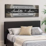 Personalized Happily Ever After Couple Sign VI - Tailored Canvases - Flyclothing LLC