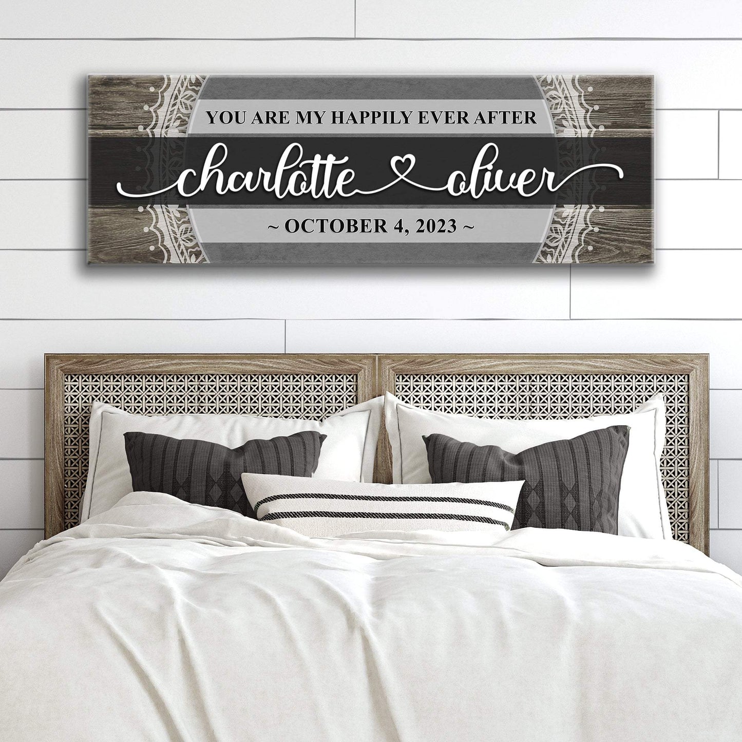 Personalized Happily Ever After Couple Sign VI - Tailored Canvases - Flyclothing LLC