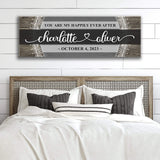 Personalized Happily Ever After Couple Sign VI - Tailored Canvases - Flyclothing LLC