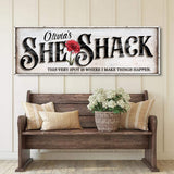 Personalized She Shed Sign XVI - Tailored Canvases - Flyclothing LLC