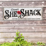 Personalized She Shed Sign XVI - Tailored Canvases - Flyclothing LLC