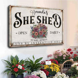 Personalized She Shed Sign XIII - Tailored Canvases - Flyclothing LLC