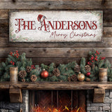 Christmas Family Name Sign II - Tailored Canvases - Flyclothing LLC