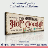 Hot Chocolate Christmas Bar Sign - Tailored Canvases - Flyclothing LLC