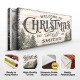 Family Welcome To Christmas Sign III - Tailored Canvases - Flyclothing LLC