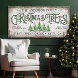 Family Christmas Tree Farm Sign IV - Tailored Canvases - Flyclothing LLC