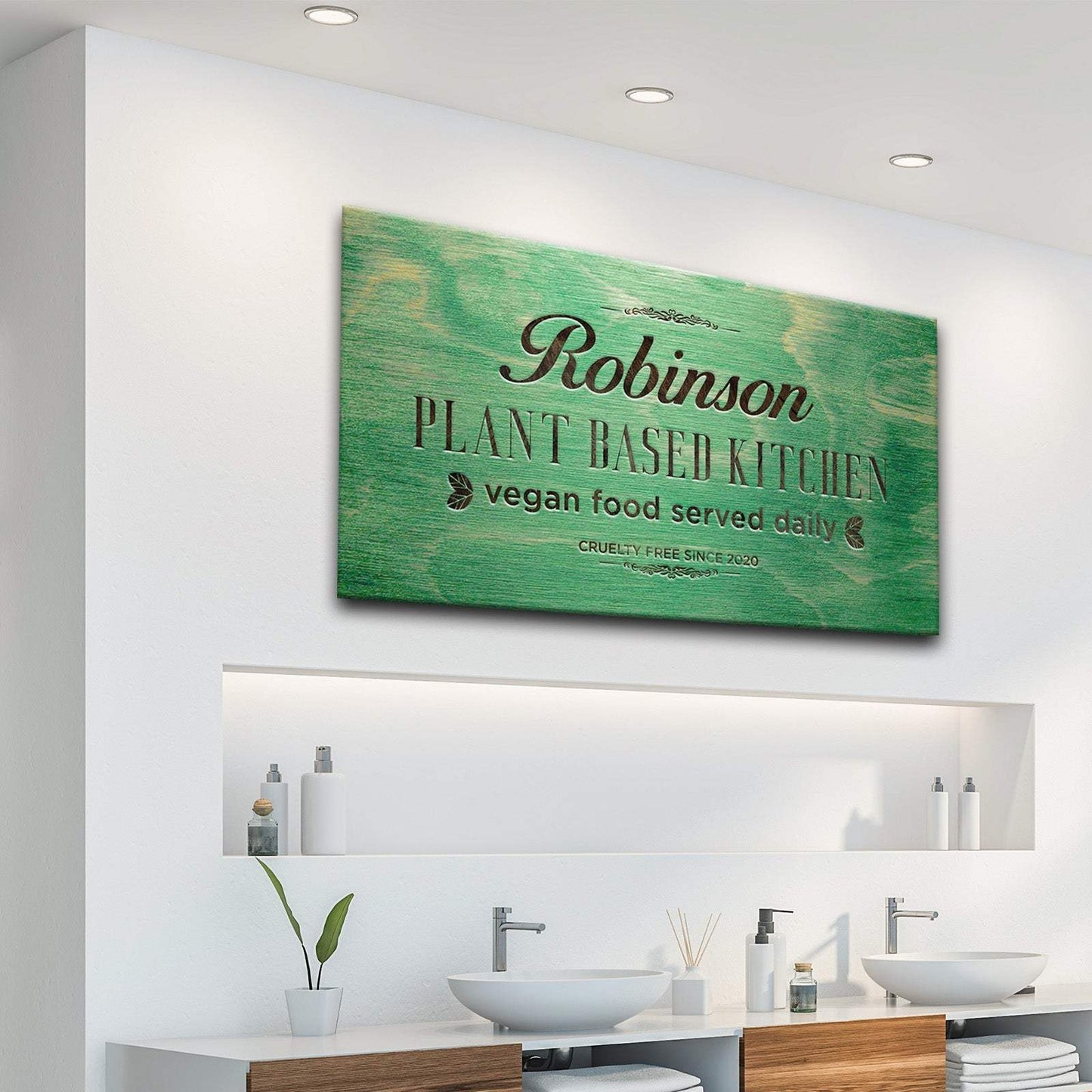 Plant Based Kitchen Sign - Tailored Canvases - Flyclothing LLC