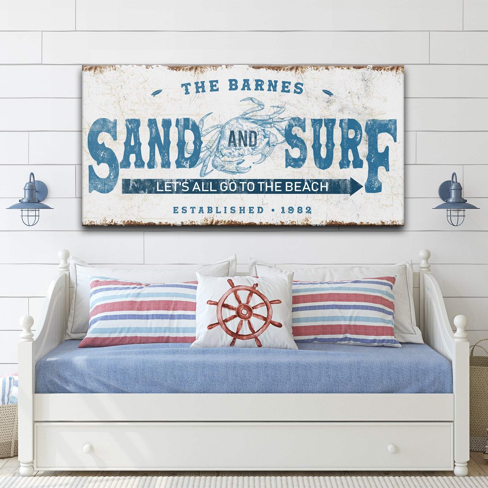 Sand And Surf Sign - Tailored Canvases - Flyclothing LLC