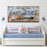 Sand And Surf Sign - Tailored Canvases - Flyclothing LLC