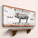 Pig Farm Sign - Tailored Canvases - Flyclothing LLC