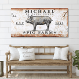 Pig Farm Sign - Tailored Canvases - Flyclothing LLC