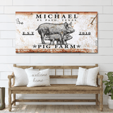 Pig Farm Sign - Tailored Canvases - Flyclothing LLC