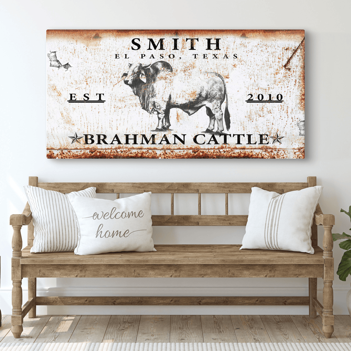 Brahman Cattle Sign - Tailored Canvases - Flyclothing LLC
