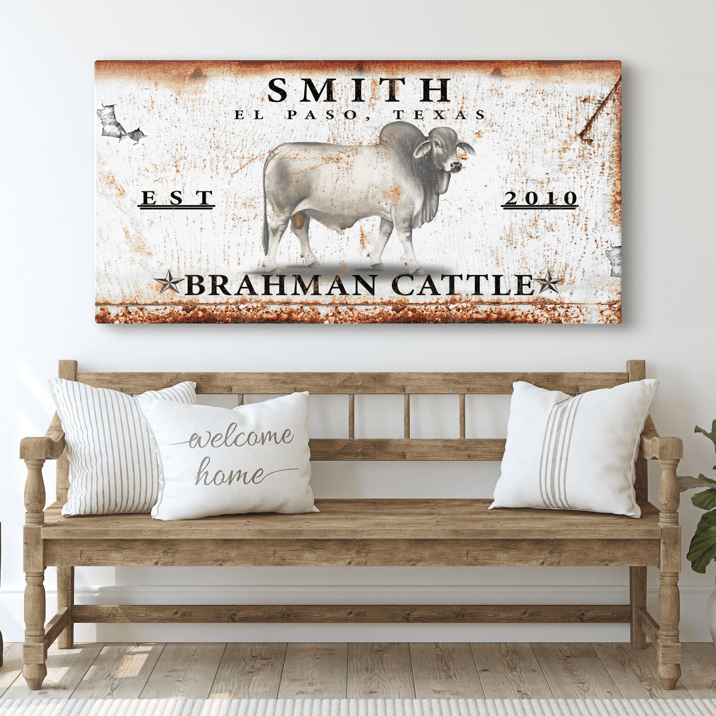 Brahman Cattle Sign - Tailored Canvases - Flyclothing LLC