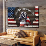 Family Name Sign - American Horse Wall Art - Tailored Canvases - Flyclothing LLC