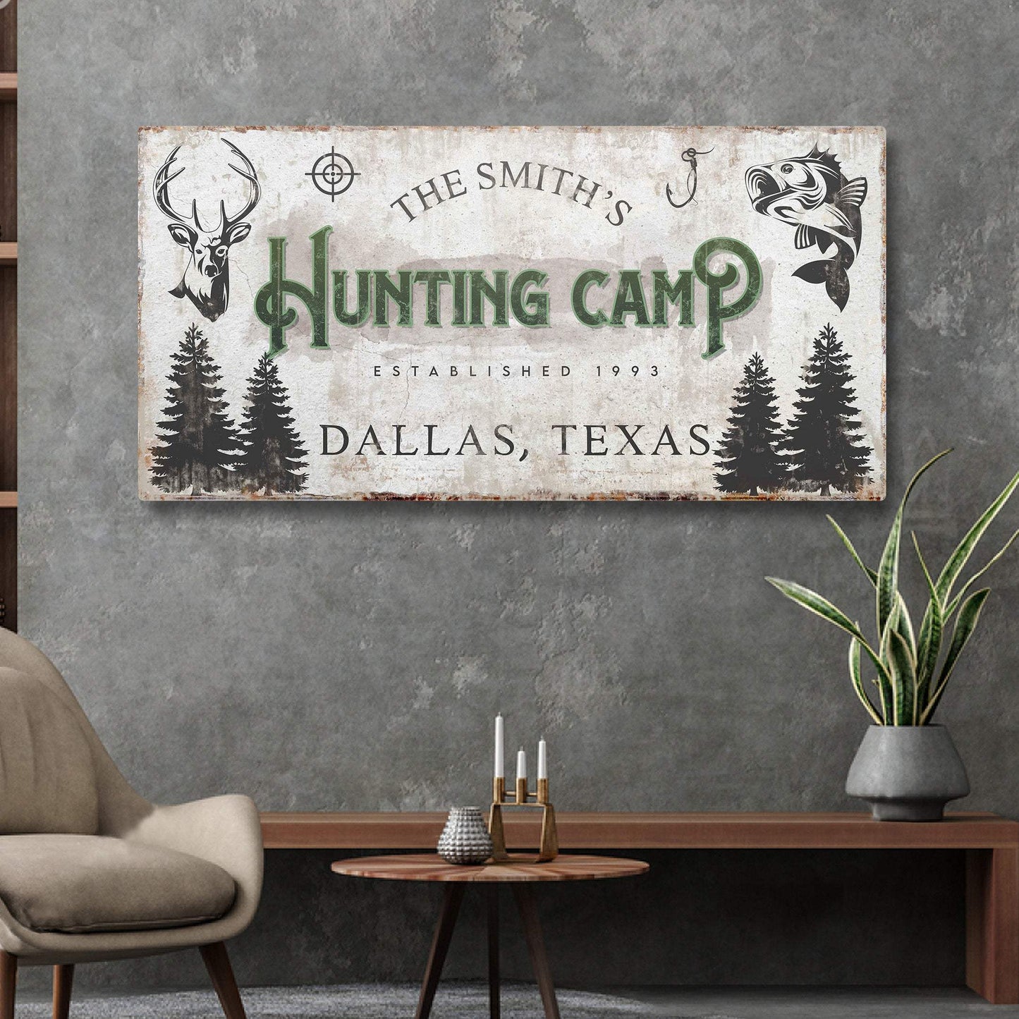 Fishing And Hunting Sign - Tailored Canvases - Flyclothing LLC